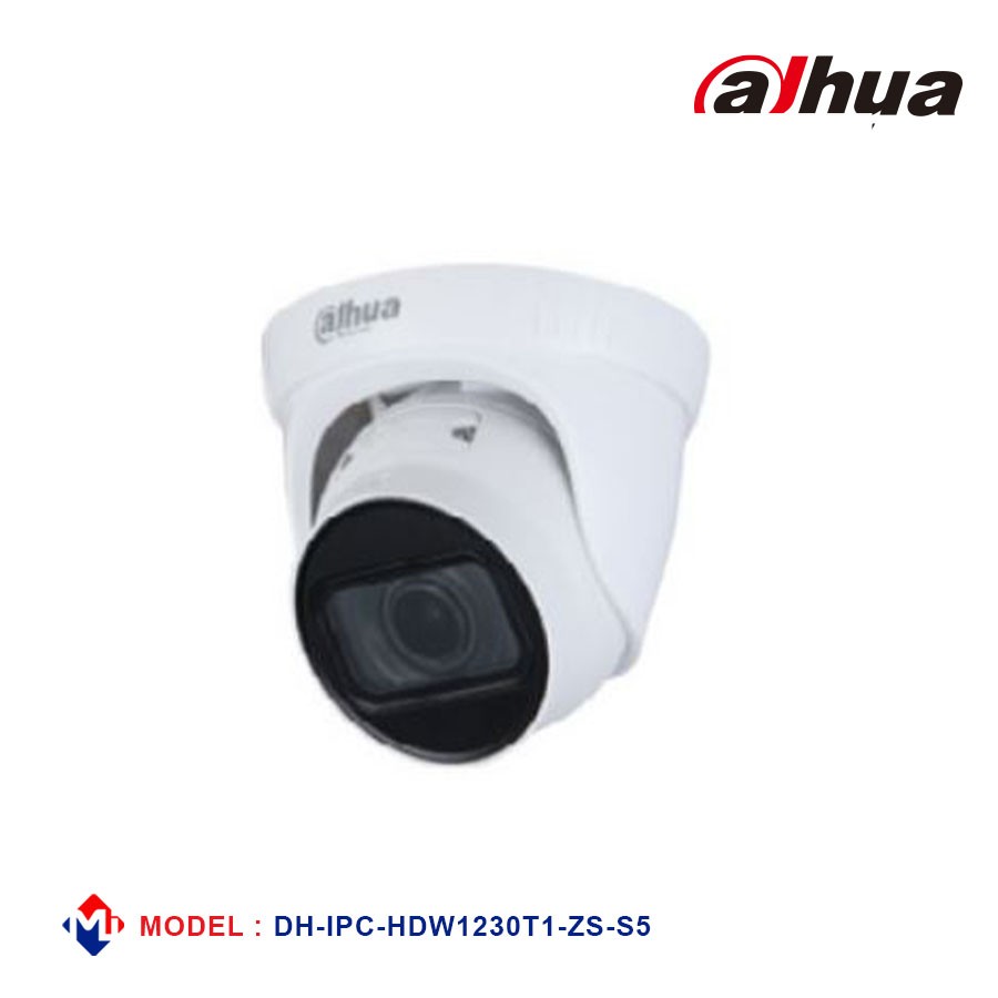Dahua 2MP Entry IR Motorized Vari-focal Eyeball Network Camera [DH-IPC-HDW1230T1-ZS-S5]
