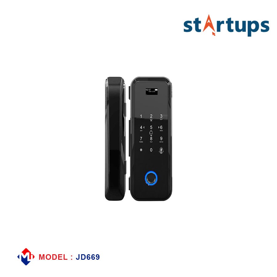 Smart Frameless Glass Door Lock
