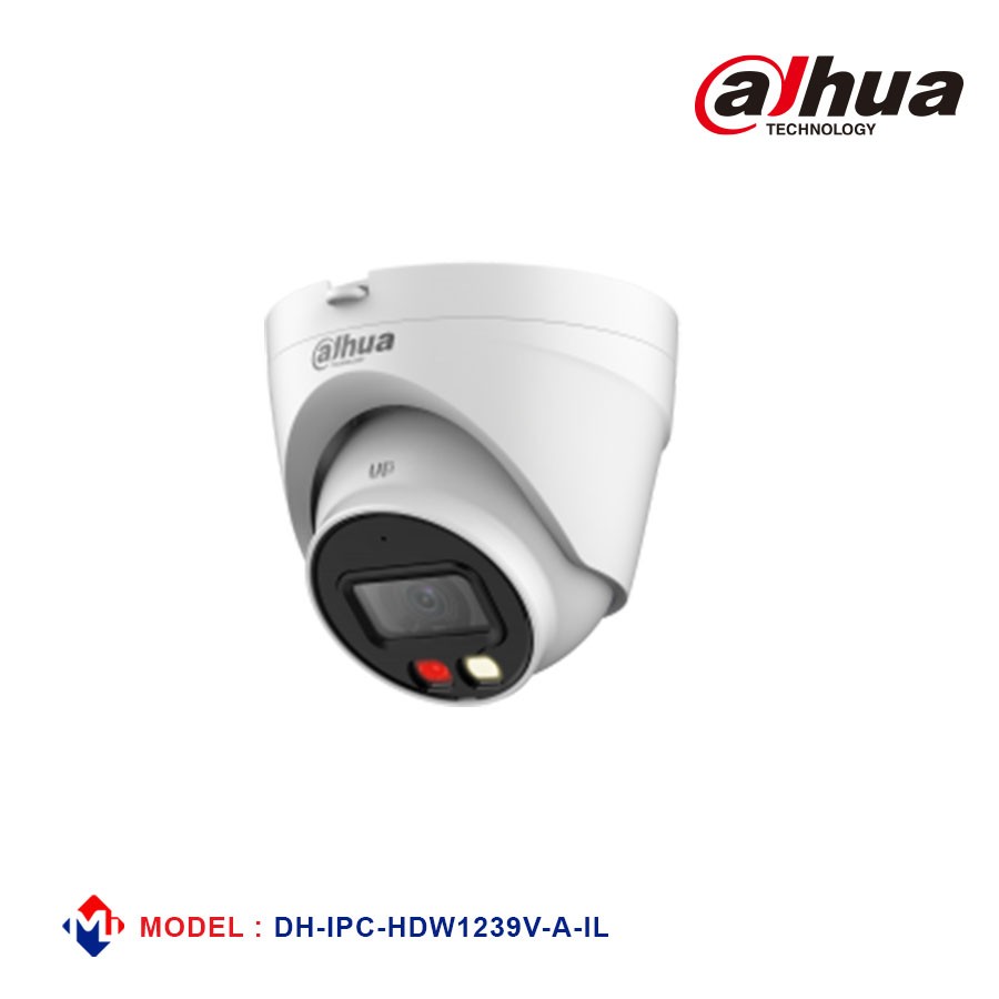 Dahua 2MP Entry Smart Dual Light Fixed-focal Eyeball Network Camera [DH-IPC-HDW1239V-A-IL]