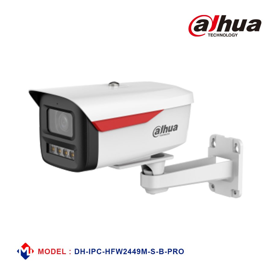 Dahua 4MP WizColor Fixed-focal Bullet WizSense IP Camera [DH-IPC-HFW2449M-S-B-PRO]